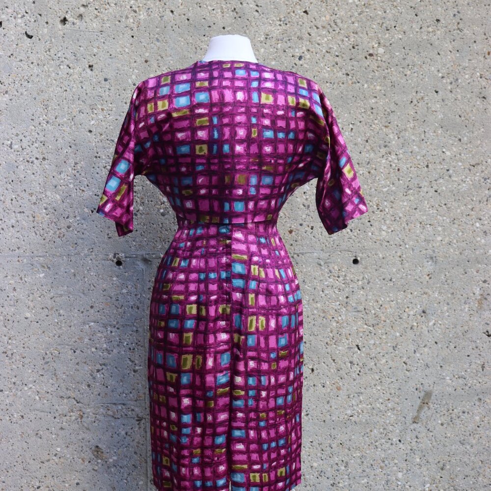1950s purple dress and matching jacket - Picture 11 of 13